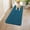 Atlantic Blue, variant on Dog Door Mat for Muddy Paws 47x24, Absorbs Moisture and Dirt Doormat, Non-Slip Washable Quick Dry Chenille Front Door Mat Indoor Entrance, Entryway Carpet for Inside Floor, Atlantic Blue