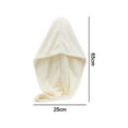 thumbnail image 2 of Microfiber Hair Towel, Women Absorbent Quick Dry Hair hat, Fast Dry Tangle Free Anti-Frizz Towel, 2 of 5