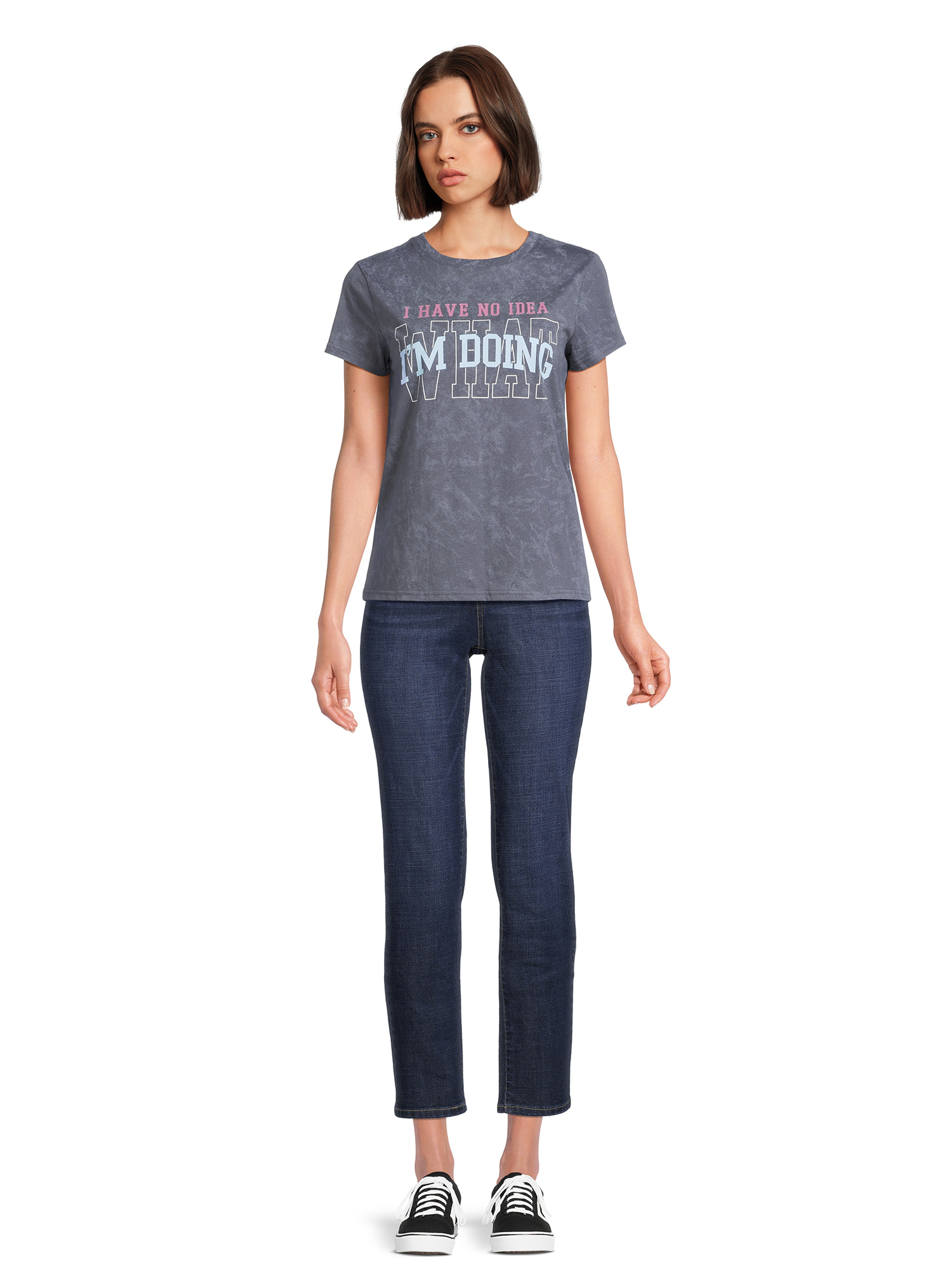 Juniors No Idea What I’m Doing Graphic Print T-Shirt, Sizes XS-XXXL