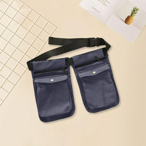 Delantal para herramientas de cintura, riñonera para mujeres y hombres, riñonera con múltiples bolsillos, bolsa para cinturón de herramientas para