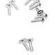 thumbnail image 3 of 10x Tornillos Pernos Matrícula Aluminio Decorativos Cubren 16x5mm / 20x6mm 20mm x 6mm, 3 of 8