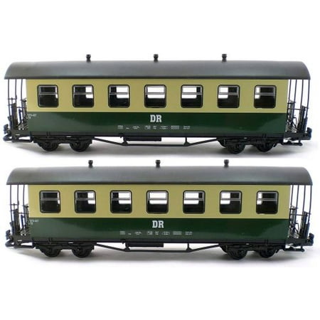 NEWQIDA TOYS FACTORY 2 Pack Dr Rail Ways White And Green Passenger
