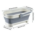 thumbnail image 2 of Cateissary Cubo para fregonas plegable multifuncional, gran capacidad, ahorro de espacio, amplias aplicaciones, plegable Suministros de limpieza para el hogar Pequeño+Gris, 2 of 6