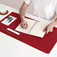thumbnail image 4 of Soft Mouse Pad Table Computer Desk Mat Felt Laptop Large Office Desk Mousepad Cushion Office Home Large Red Wine, 4 of 9