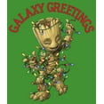 thumbnail image 2 of Boy's Marvel Guardians of the Galaxy Groot Greetings  Graphic Tee Kelly Green Small, 2 of 4