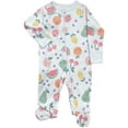 thumbnail image 2 of Wonder Nation Baby Gender Neutral Zip Front Footed Sleep N Play Pajamas, 2-Pack, Sizes Preemie-6/9 Months, 2 of 3