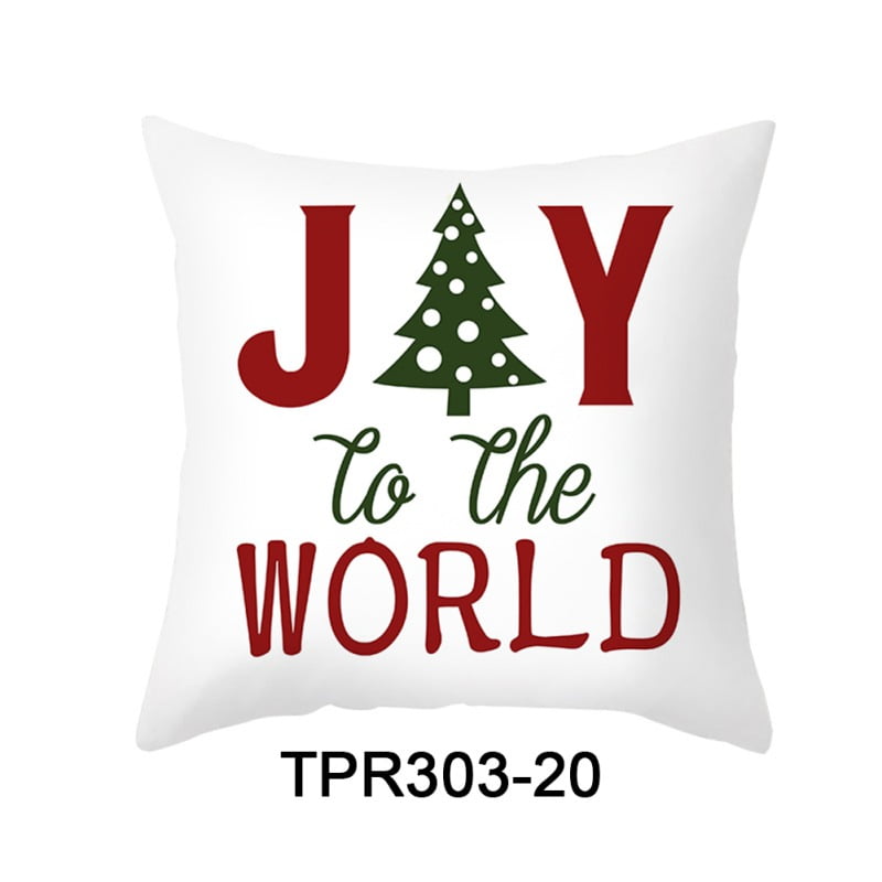 Christmas Pillow Covers 18 x 18 Inches Xmas Series Cushion Cover Case
