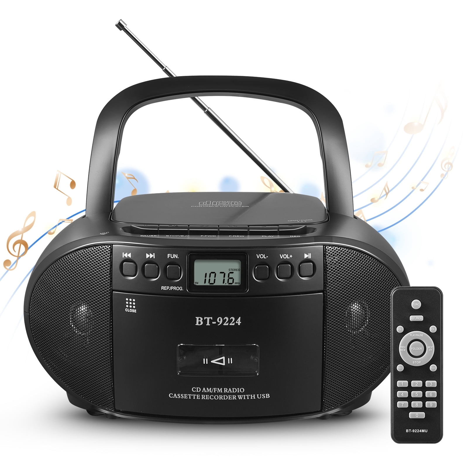 Enceinte Bluetooth Portable Gemini GGO-230L 50W - Etanche IPX5 - LED, Radio FM, USB - Batterie 7h