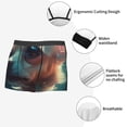 thumbnail image 3 of Sikiie Cute Flower Chihuahua Puppy Print Men's Boxer Briefs, Elastic Waistband Boxer Briefs Leggings-Large, 3 of 5