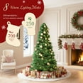 thumbnail image 4 of EDX 6ft Pre-lit Artificial Christmas Tree, Prelighted Green Artificial Xmas Tree, With 700 Branch Tips, 250 Incandescent Lights & Foldable Base, For Home, Office, Party Decor, 4 of 10