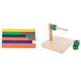 thumbnail image 1 of Material matemático Montessori,Juguete de madera Montessori,Juguete cilíndrico con esfera de parapelo,Contando palos de juguete,Juguete educativo temprano perfke Material matemático Montessori, 1 of 9