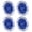 Dark Blue, variant on Aluminum Alloy Simulated Brake Disc Replacement Upgrade Accessory Parts for HSP 94123 1:10 Scale RC Touring Cars (8 inches / 20.3 cm), Dark Blue 4-Pack
