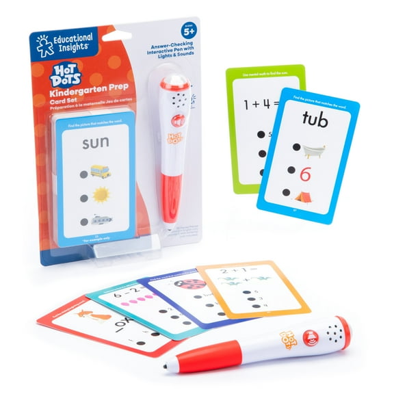Educational Insights Hot Dots® Kindergarten Prep Set, Toddler Learning Toys, Counting Game, ABC Toys