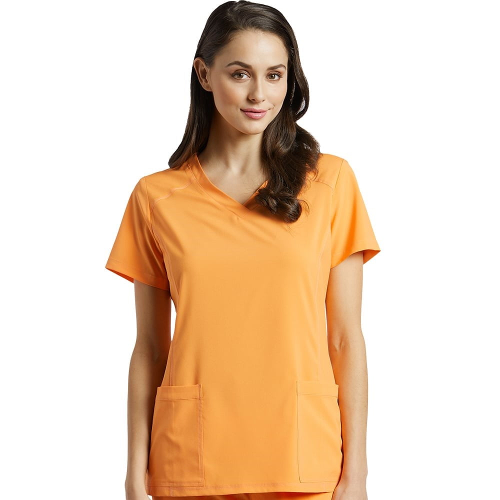 Fit By White Cross Women's VNeck Solid Scrub Top