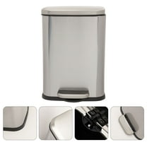 GAXIRE Indoor Pedal Trash Can for Kitchen, Step-On Garbage Bin, 1 Piece