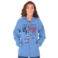 thumbnail image 3 of Freedom Flyer Cool American BMX Biker Zip Up Hoodie Men's Women's Brisco Brands 3X, 3 of 6
