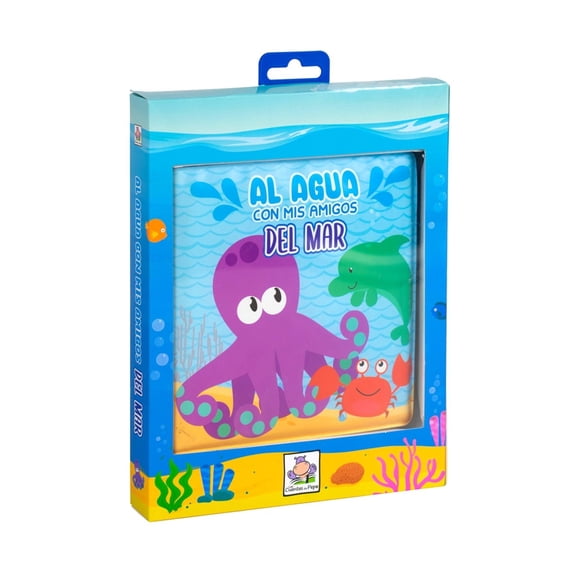 Libro infantil para la hora del baño: Al agua con mis amigos del mar Blanco
