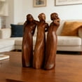 thumbnail image 5 of ZJNGJC Sisters by My Side, 5" Celebrates Friendships Three Sisters Sculpture, Resin Woman Decorative Sculptures Tinted Home Decor Statue, Special Friendship Day Present for Besties Female Brown, 5 of 6