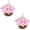 Pink, variant on Artificial Geraniums Hanging Baskets, 2 Pack Faux Outdoor Flowers Hanging Plants, 12 PCS Lifelike Geraniums for Front Porch, Patio, Garden, Christmas Decorations, Home Indoor Outdoor Decor, Red