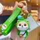 thumbnail image 1 of Nuevo tigre patrón abrigo Shiba Inu perro llavero dibujos animados PVC animales juguetes llavero para mujer bolso colgante hombres coche llavero regalo de joyería xuanjing  unisex, 1 of 2