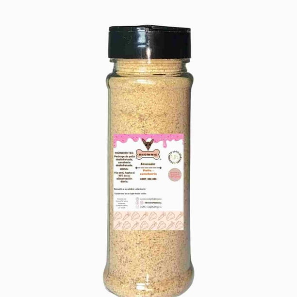 Sazonador para croquetas de perro sabor pollo-zanahoria 85 grs, para perros de todas las razas y tamaños