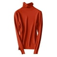 thumbnail image 4 of Sweaters for Women Fall Sweaters Women Women's Wool Seamless Sweater Turtleneck First Line Long Sleeve Knitted Pullover Tops, 4 of 4