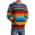 thumbnail image 4 of Mexican Serape Oversized Hoodies for Women Pullover Womens Clothes with Pocket Mens Ultimate Pullover Hoodie Sweatshirt S-6XL, 4 of 8