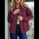 thumbnail image 5 of Chaquetas para Mujer, Moda de Otoño, Bonitos Abrigos de Jacquard, Chaquetas con Cremallera, Elegantes e Informales. Vino Tinto XXL, 5 of 9