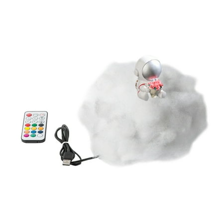

LED Colorful Clouds Astronaut Lamp with Rainbow Effect Remote Control Children s Night Light Fresh Flowers Conventional
