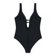 thumbnail image 2 of Traje de baño Ocean Pacific para Mujer Tirantes Nudos Negro Talla G, 2 of 4