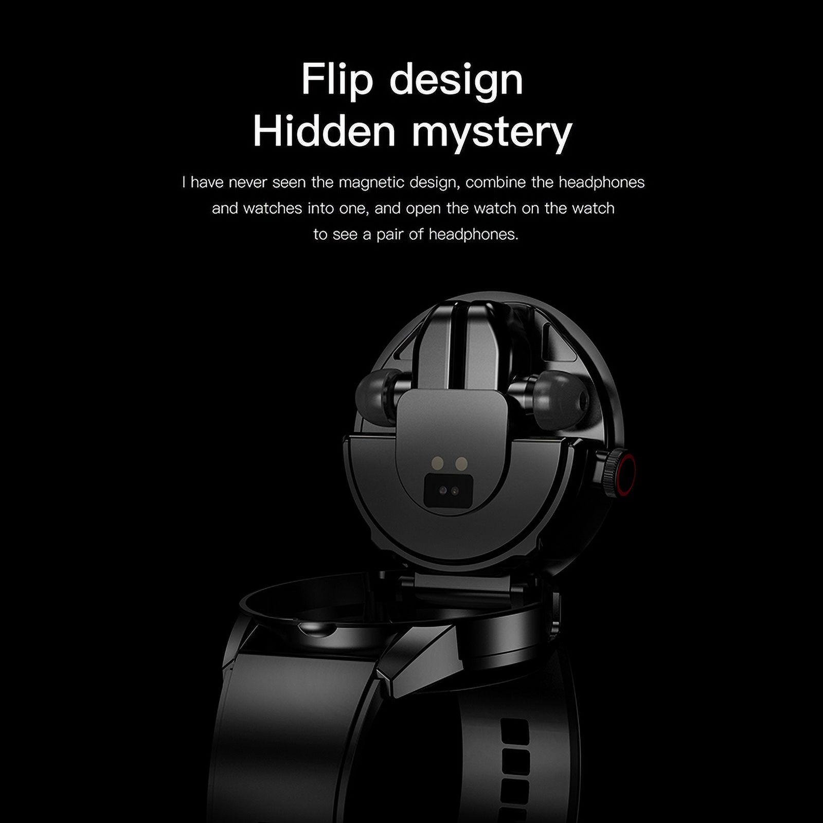 Rainbuvvy R6 Smart Watch 1.32 Inch Built-in Bluetooth Headphones 100 Sports Modes Sports Watch