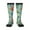 3 Black, variant on Retro Seamless Flying Butterflies print thigh-high socks, crafted for both men and women with a stretchy, high-opaque design perfect for daily wear