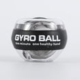 thumbnail image 2 of Pelota de metal para ejercicios de muñeca, giroscopio de agarre, entrenamiento muscular para fortalecer los brazos, linterna de arranque automático, color negro platino, 2 of 4