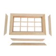 thumbnail image 1 of Muebles de , Adorno de Ventana de , Modelo de Accesorios de Bricolaje, con 12 Paneles 1/12 Habitación de Bebé Niño de 3 a 5 Sunnimix Ventana Dolldhouse, 1 of 8