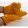 thumbnail image 2 of Guantes de soldadura de cuero para hombres, resistentes al calor, resistentes al fuego, guantes de trabajo para soldar, jardinería, camping, chimenea, hogar, estufa, barbacoa, 2 of 4