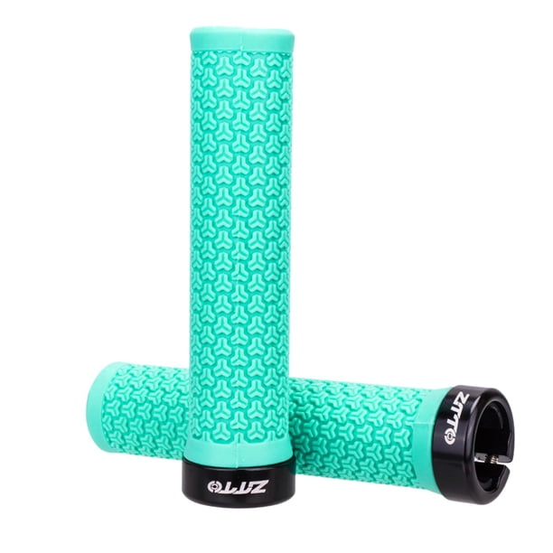 Puños para manillar de bicicleta, cómodos puños para manillar de bicicleta, goma TPR antideslizante diseñada para Azul