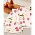 thumbnail image 2 of Cute Kitchen Towels Set of 2 - Dish Towels 18 x 26 Inch Microfiber Tea Towel for Home Decorative Strawberry Spring Summer Soft Reusable & Absorbent Aesthetic Vintage Design, 2 of 6