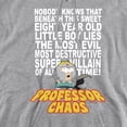 thumbnail image 2 of South Park Professor Chaos Unisex Adult Pull-Over Hoodie,Athletic Heather, Large, 2 of 6