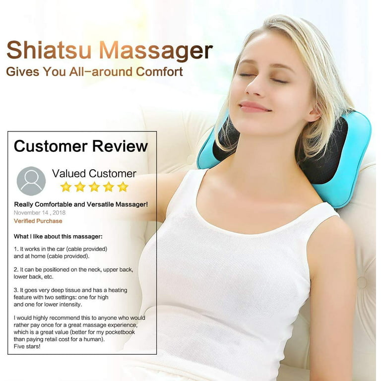 MoCuishle Shiatsu Back Shoulder and Neck Massager REVIEW 