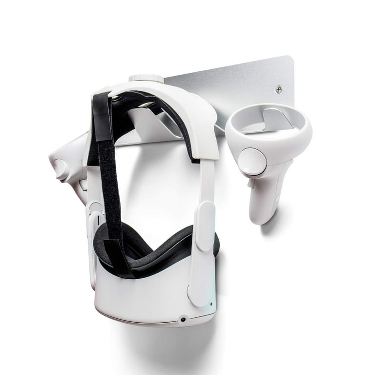 Wall bracket for VR headset (Meta Quest 3, Quest 2) - White