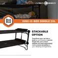 thumbnail image 4 of Disc-O-Bed Single Cot, Portable Sleep Solution for Tents & Cabins, Black, 2XL, 4 of 14