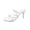 White, variant on Women Toe Loop Double Strap Patent Stiletto Mule Heels Elegant Footwear For Party Club Casual Outdoor Evening