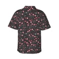 thumbnail image 3 of Balery Valentine'S Day Print Men's Hawaiian Shirts Short Sleeve Beach Shirt Relaxed Fit Vacation Button Down Shirts-3X-Large, 3 of 9