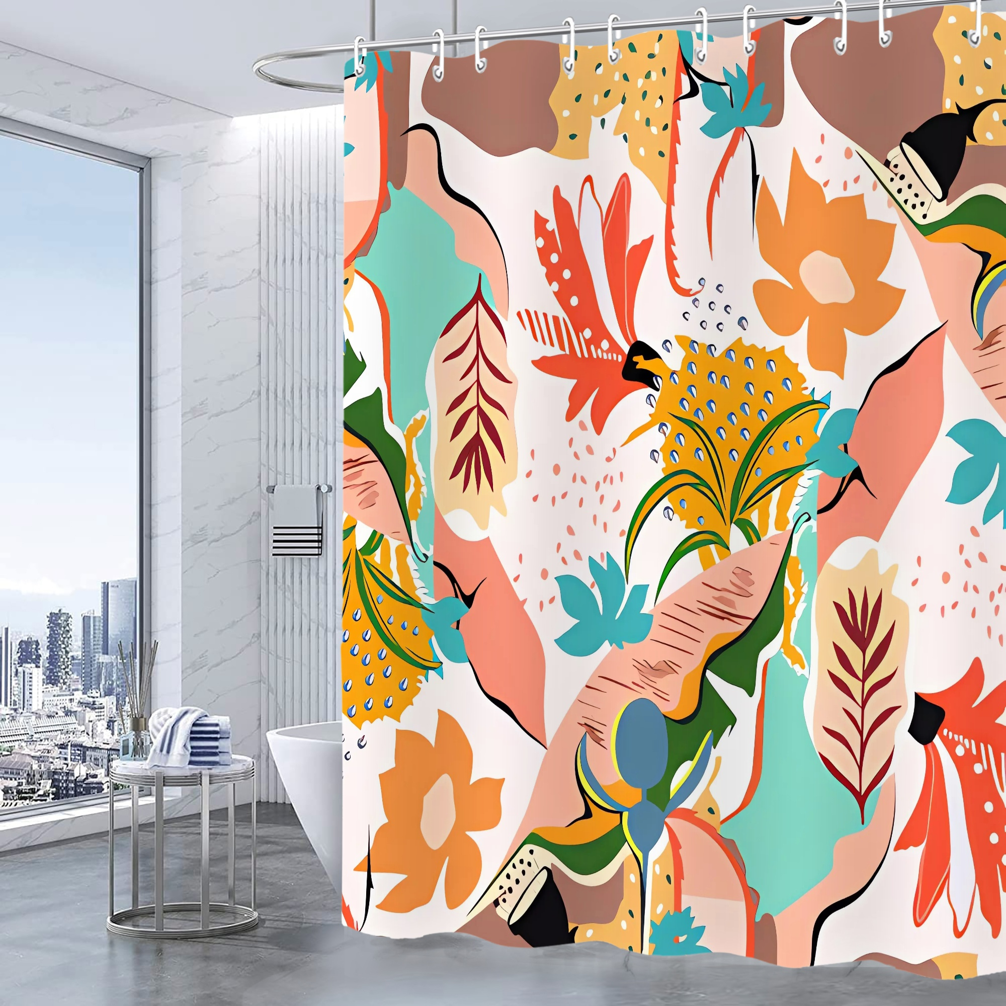 FABOTD Shower Curtain Neutral Bathroom Decor High Quality Shower