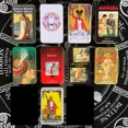 thumbnail image 3 of Tarjetas de Tarot de las brujas de los sueños, caja de hojalata, borde dorado para adivinación, uso Personal, los mejores regalos para los amantes de las cartas de Tarot, 3 of 5