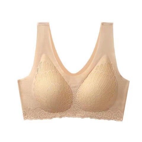 Sujetador De Mujer Látex Sin Costuras Más Tamaño Cómodopangjing