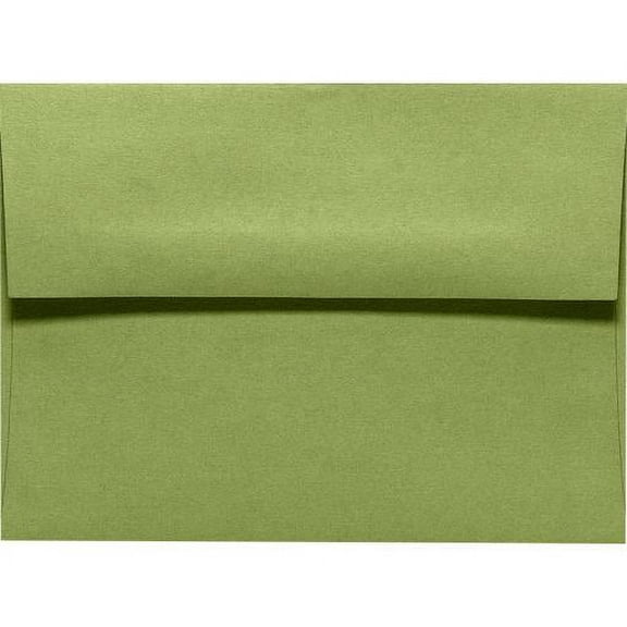 Luxpaper A9 Invitation Envelope, (5 3/4 X 8 3/4), Avocado Green, 50/Pack