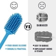 thumbnail image 3 of Silicone Bottle Cleaning Brush with Long Handle 31cm/12.5" for Baby Bottles Hydro Flask Glassware Perfect Smaller 1PC, 3 of 4