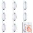 thumbnail image 1 of Poignée Auto-Adhésive 9 Pièces Auto-Adhésive Accoudoir de Porte Instantané Poignée Auto-Adhésive Forte pour Tiroir de Porte de Placard de Réfrigérateur Blanc, 1 of 5
