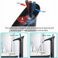 thumbnail image 5 of Grifo de baño negro, grifo de baño en cascada, mezclador de lavabo negro, grifo mezclador de baño monomando retro, grifo de lavabo alto de latón, grifo de lavabo de mano, 5 of 5